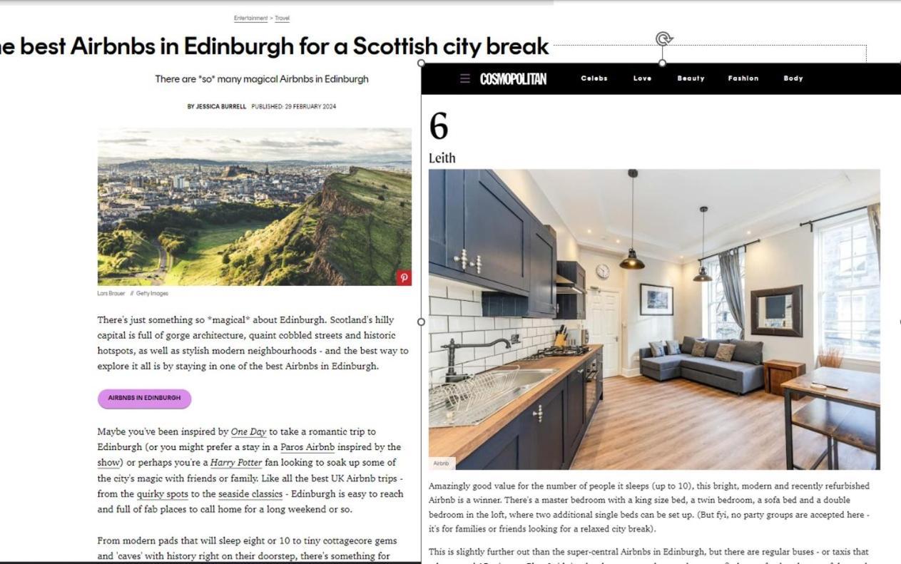 Traditional 3 Bedroom Quiet Duplex Flat By High St, Trams And Buses - Just 1-5 Miles To Centre EDI Exteriér fotografie
